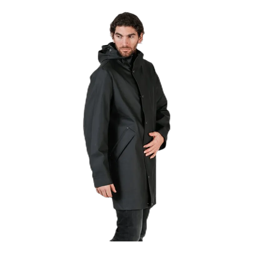 Hunter Original RRub Hunt Coat Black