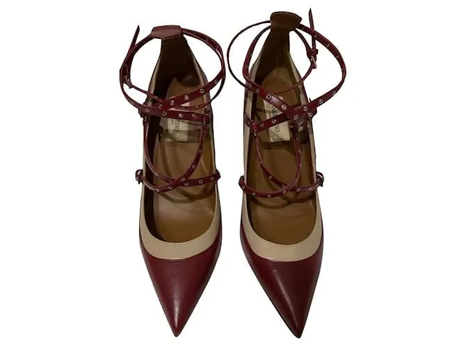 Valentino Garavani Tacones Burdeos 